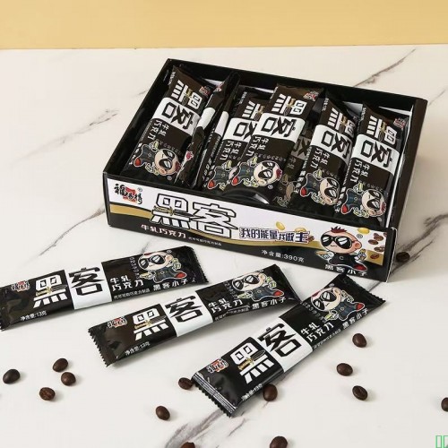 巧克力黑客夹心牛扎整盒花生五毛钱糖果零食充饥休闲30小吃圣诞