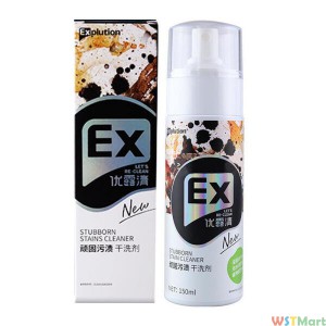 优露清（Explution） 顽固污渍干洗剂 羽绒服清洗剂 衣服去油渍 布艺沙发免水洗去污清洁剂 1瓶装