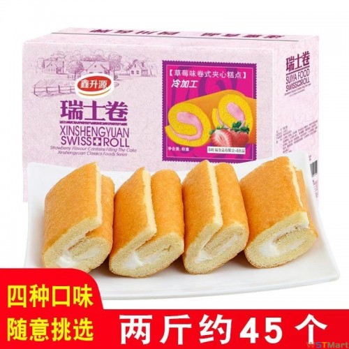 吐司面包蓝莓味夹心面包早餐即食速食解馋小零食品