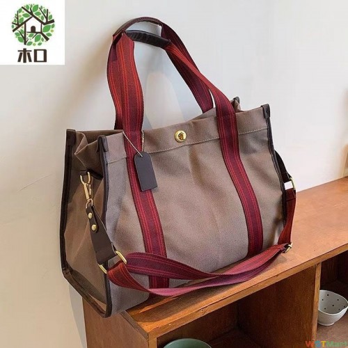 2024新款布袋小众手提上课通勤托特包布包斜挎包