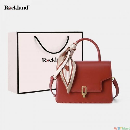 真皮包包女2024新款时尚斜挎包新娘手提包红色结婚包