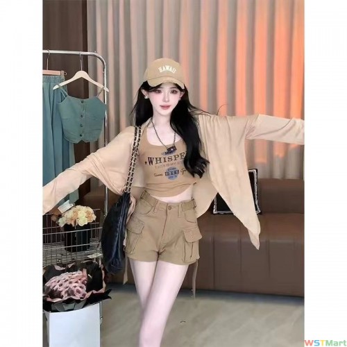 2024夏季新款纯欲风辣妹防晒