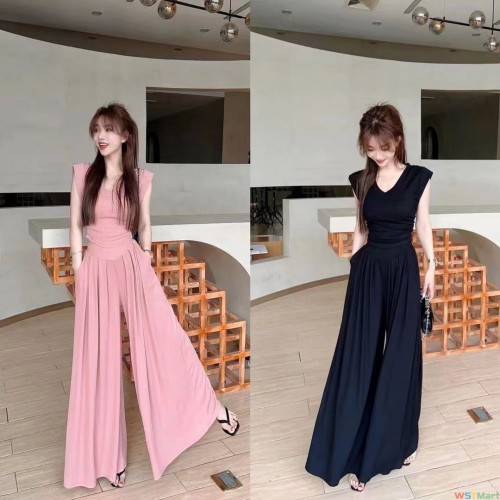 新款2024网红炸街正品百搭V领飞袖