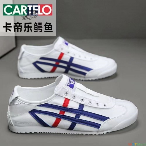 帝乐鳄鱼男鞋夏季透气懒人一脚