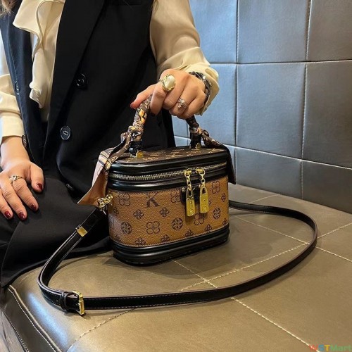 新款复古手提发财桶单肩包斜挎包小包