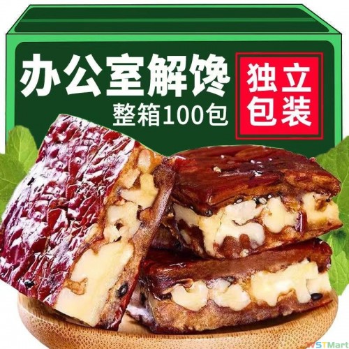 【厂家大促】新疆枣仁派大红枣夹核桃糕无核夹心红枣真空独立包装