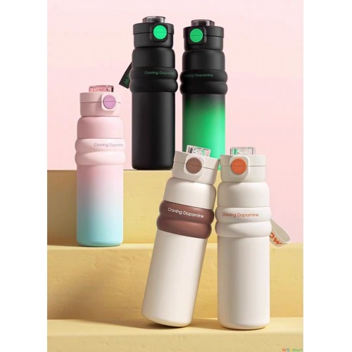 2024保温杯不锈钢吸管陶瓷可爱便携316不锈钢高颜值食品级吸管陶瓷保温