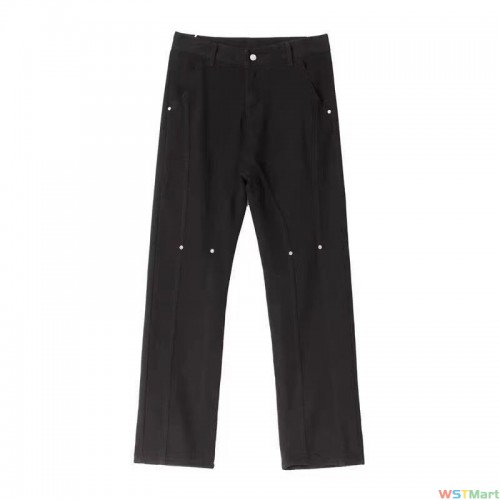 冬季加绒加厚牛仔裤男直筒宽松 宽松版