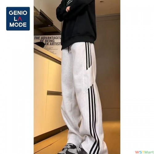 冬季加绒加厚牛仔裤男直筒宽松 宽松版