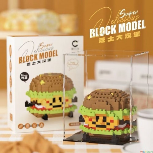 微颗粒1000颗粒可爱小动物桌面摆件儿童礼物拼装积木