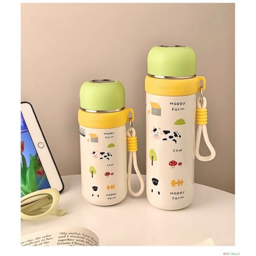 2024保温杯不锈钢吸管陶瓷可爱便携316不锈钢高颜值食品级吸管陶瓷保温