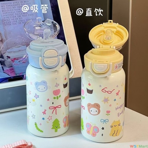 儿童保温水杯儿童新款大学生高颜值保温杯上学专用