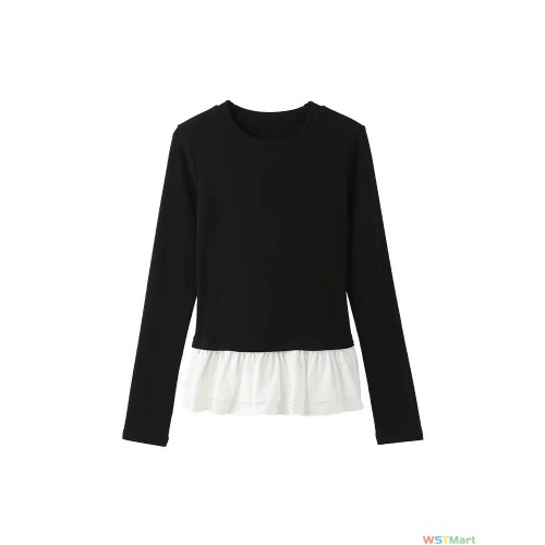 2024新款芭蕾风收腰显瘦小上衣均码