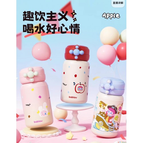 2024保温杯不锈钢吸管陶瓷可爱便携316不锈钢高颜值食品级吸管陶瓷保温