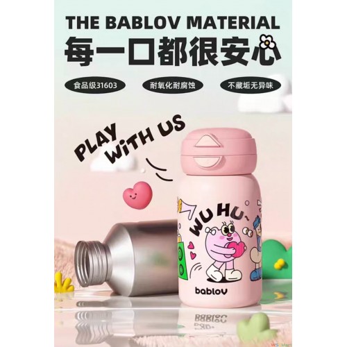 2024保温杯不锈钢吸管陶瓷可爱便携316不锈钢高颜值食品级吸管陶瓷保温