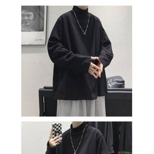 领卫衣秋冬款宽松百搭长袖t恤港风打底衫冬季ins潮流内搭衣服