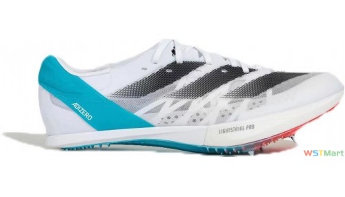 adidas Adizero Finesse 轻盈舒适 织物皮革 低帮 碳板 短跑跑步鞋 男女同款 绿蓝紫