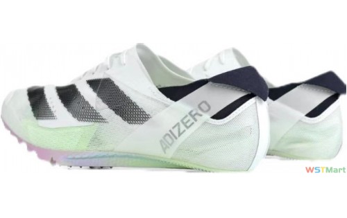 adidas Adizero Finesse 轻盈舒适 织物皮革 低帮 碳板 短跑跑步鞋 男女同款 绿蓝紫