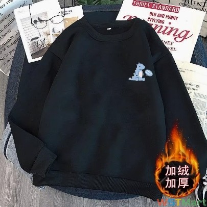 士卫衣新款春秋宽松港风薄款长袖打底衫情侣外套装t恤上衣服