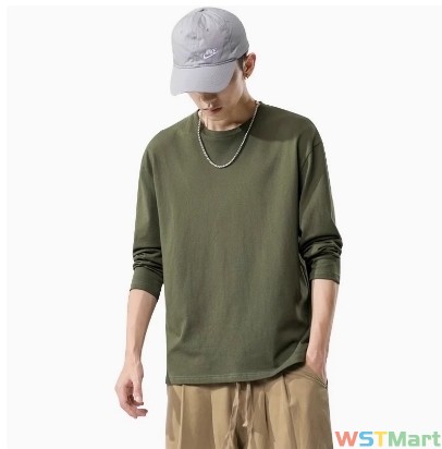 士长袖t恤2023新款秋季潮流宽松ins圆领卫衣体恤装上衣服