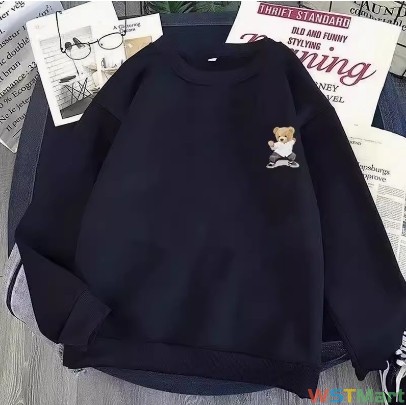 卫衣潮长袖圆领t恤潮流港风宽松新款生春秋宽松百搭上衣服