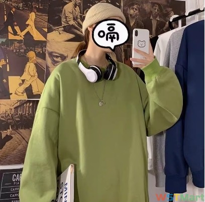 现货圆领卫衣潮ins白色长袖t恤潮流百搭宽松新款生春秋上衣服