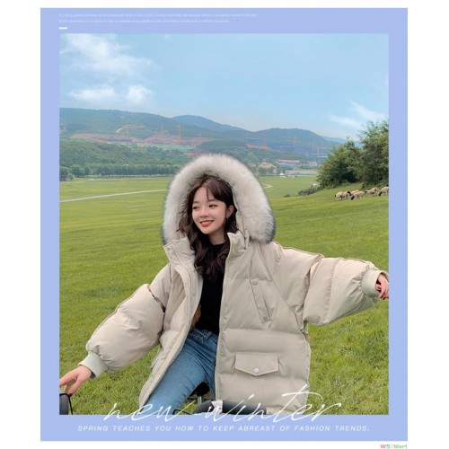 羽绒棉服女冬短款宽松2024年新款韩版学生面包服棉袄加厚棉衣外套