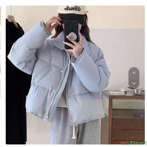 羽绒棉服女短款2023韩版小个子纯色时尚面包服保暖冬季外套棉衣潮