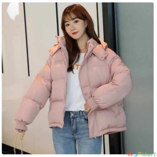 棉衣女短款2024秋冬新款羽绒棉服韩版宽松连帽加厚外套时尚棉袄潮