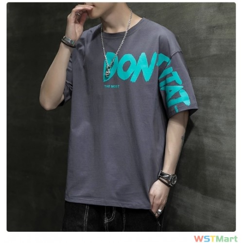 装2024夏季新品短袖T恤韩版ins潮牌印花纯棉打底衫宽松上衣服