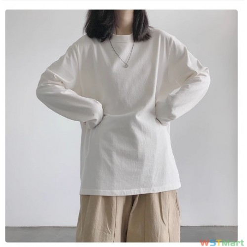 长袖T恤女2024秋季新款白色学生内搭打底衫韩版上衣服女