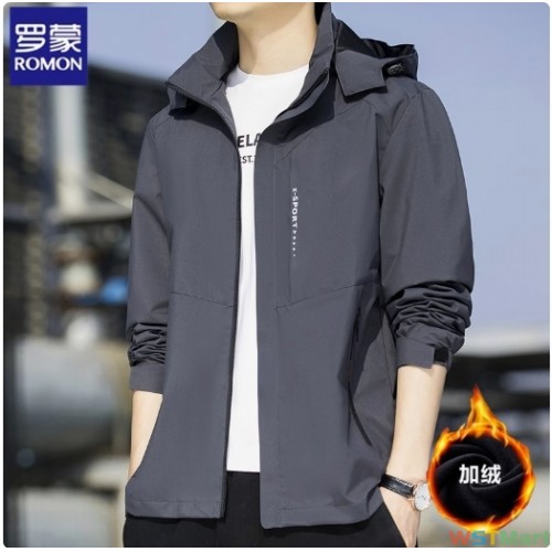 罗蒙官方正品秋冬季加绒加厚夹克男士风衣男女款外套冲锋衣男定制 券后 ¥ 276 今日 20点开卖