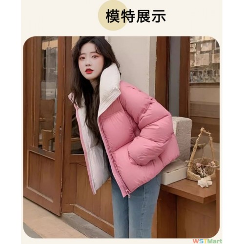 羽绒服女2024年冬季新款韩版高端女装短款保暖鸭绒服羽绒服批发