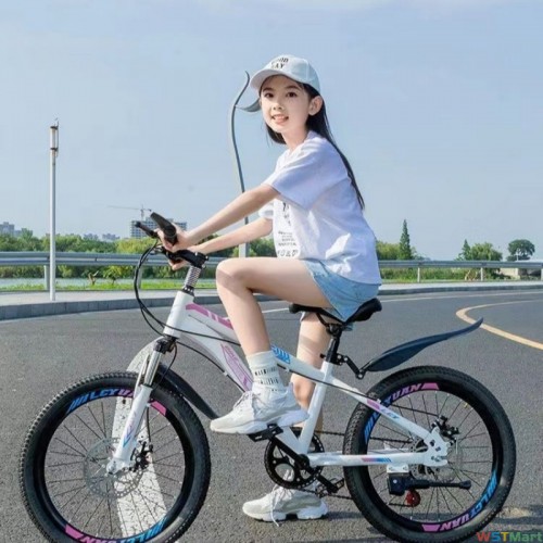 儿童自行车山地车男女孩6-8-12岁15小中学生单车赛车减震碟刹变速