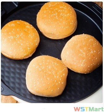 爱萌兔汉堡胚汉堡包面包胚半成品家庭皮坯子即食商用营加热美式养