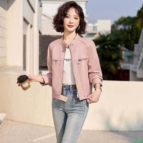 高级感时髦真皮皮衣女短款皮夹克2025春秋新款韩版修身洋气外套潮