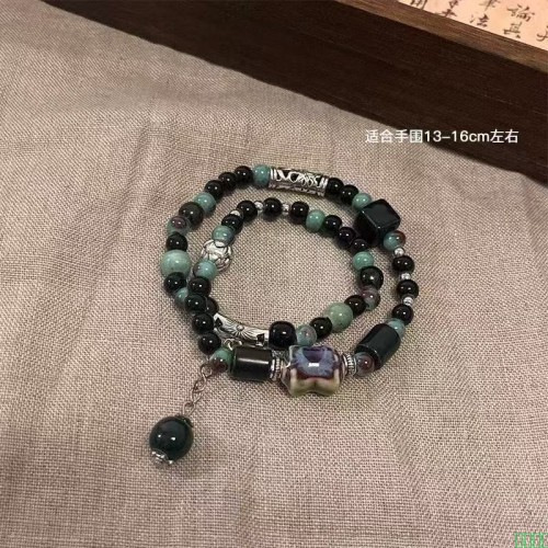 新中式陶瓷手链女原创设计高级感串珠民族风手串国潮复古毕业礼物