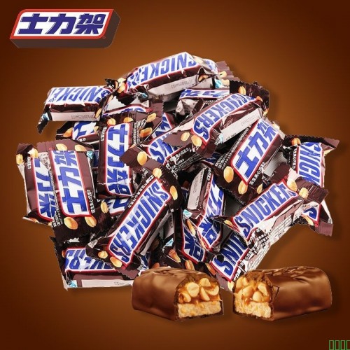 士力架花生夹心巧克力120g盒装休闲零食喜糖充饥糖果20g条批发