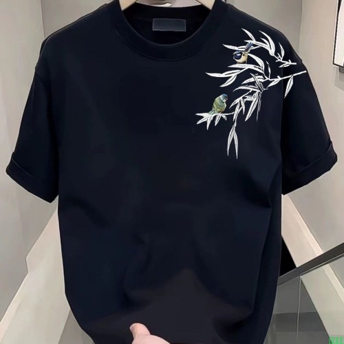 100%纯棉hiphop字母短袖男女美式宽松慵懒T恤情侣潮牌ins上衣卫衣