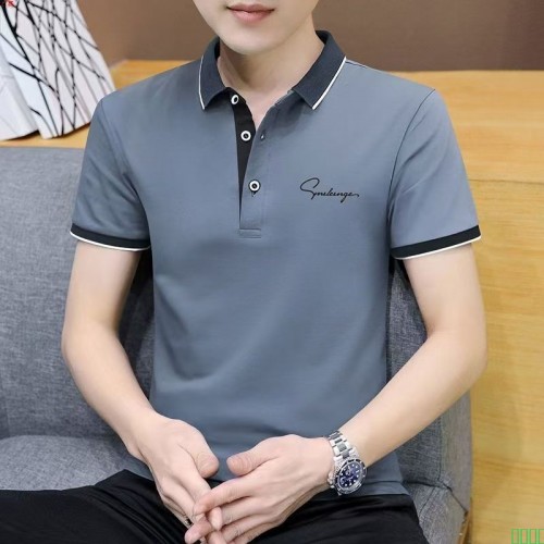 夏天男士短袖t恤男翻领t恤男装POLO衫半袖有领上衣服