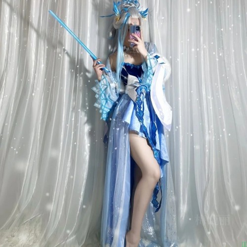露娜霜月吟cos服王者荣耀雪映清辉皮肤cosplay服装二次元游戏女装