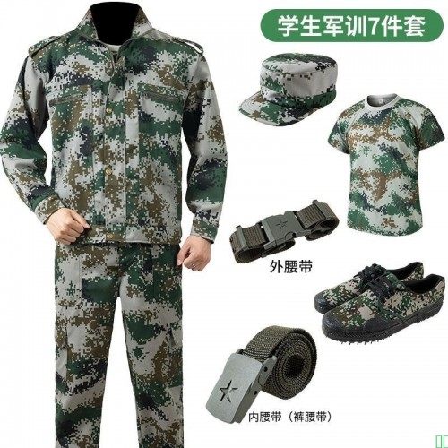 学生迷彩军训服套装夏季全套初高中大学生学校定制男女军训作训服