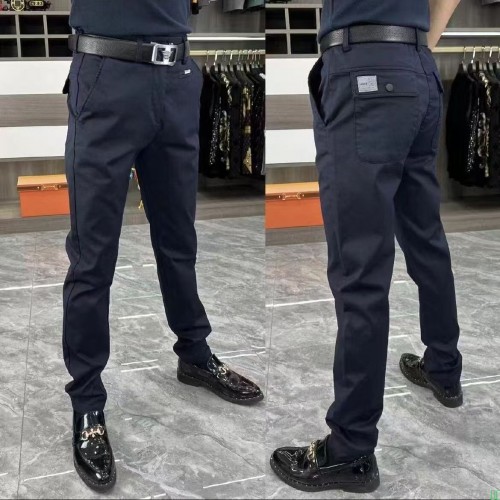 夏季新款弹力长裤商务痞帅修身休闲百搭多色潮流欧货款男士高端