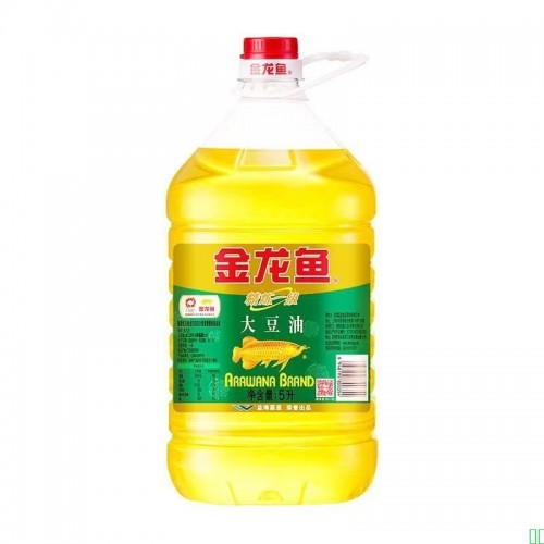 金龙鱼零反式脂肪精炼一级大豆油5L大桶装烹饪炒菜大豆油家用商用
