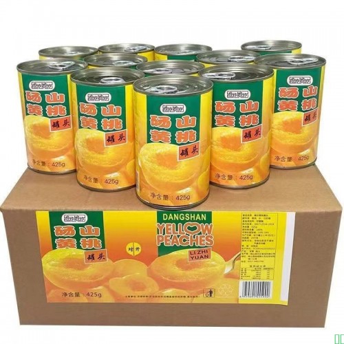 5大罐 黄桃罐头整箱砀山特产办公休闲网红零食新鲜水果糖水罐头