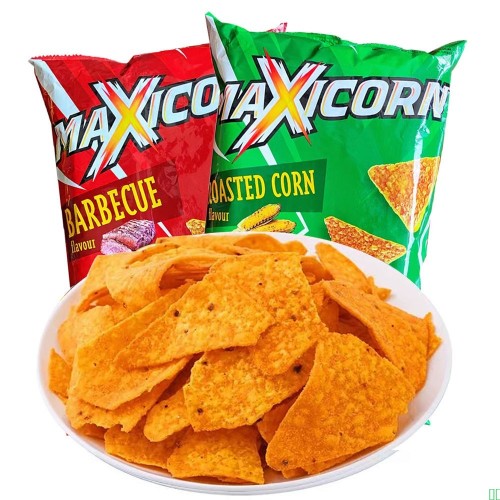 印尼进口玉米片多力多滋同款烧烤玉米味休闲膨化零食