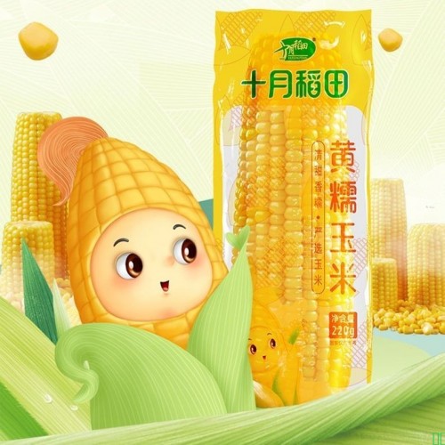 【早餐】东北大棒十月稻田糯玉米香甜22010低脂粗粮真空苞米