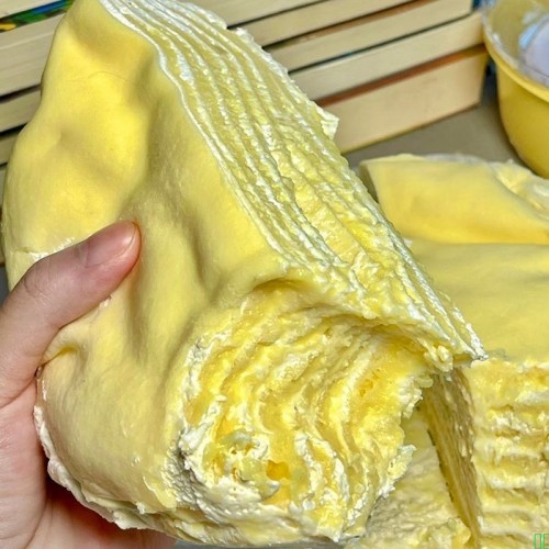 榴莲千层蛋糕真果肉动物奶油400g6寸猫山王顺丰慕斯蛋糕零食糕点