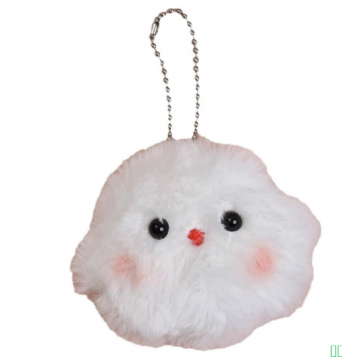 吱吱叫腮红可爱幽灵毛绒玩偶闺蜜包包挂件公仔钥匙扣情侣链小饰品