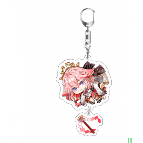 原神卡通游戏动漫亚克力钥匙扣雷电将军钟离甘雨可莉散兵吊坠挂件